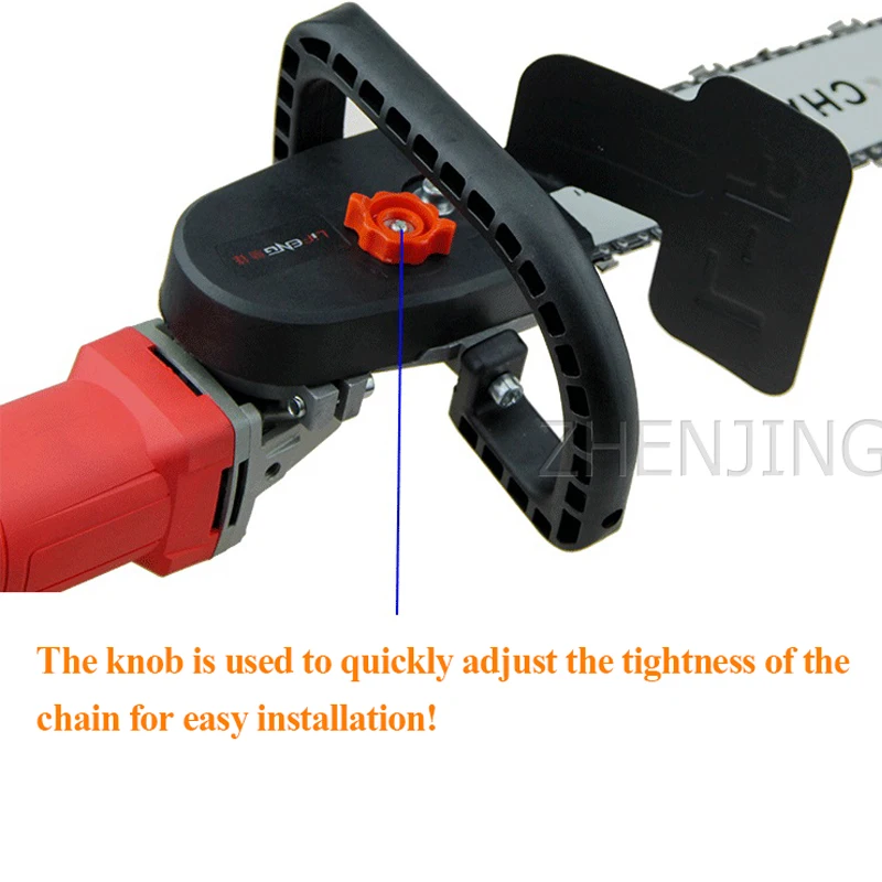 Logging Saw Chainsaw 220V Wood Chain AC Home DIY Electric Small Multifunctional Woodworking Angle Grinder Modification | Инструменты