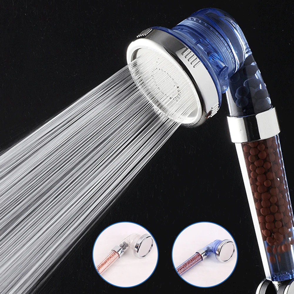 

Household Healthy Negative Ion SPA Filtered Adjustable ABS Shower Head with shower hose saving water for bathroom