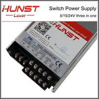 hunst 500w swithing power supply 3 in one supply input 110v220v output 24v 12a 15v 5v for laser marking and engraving machine