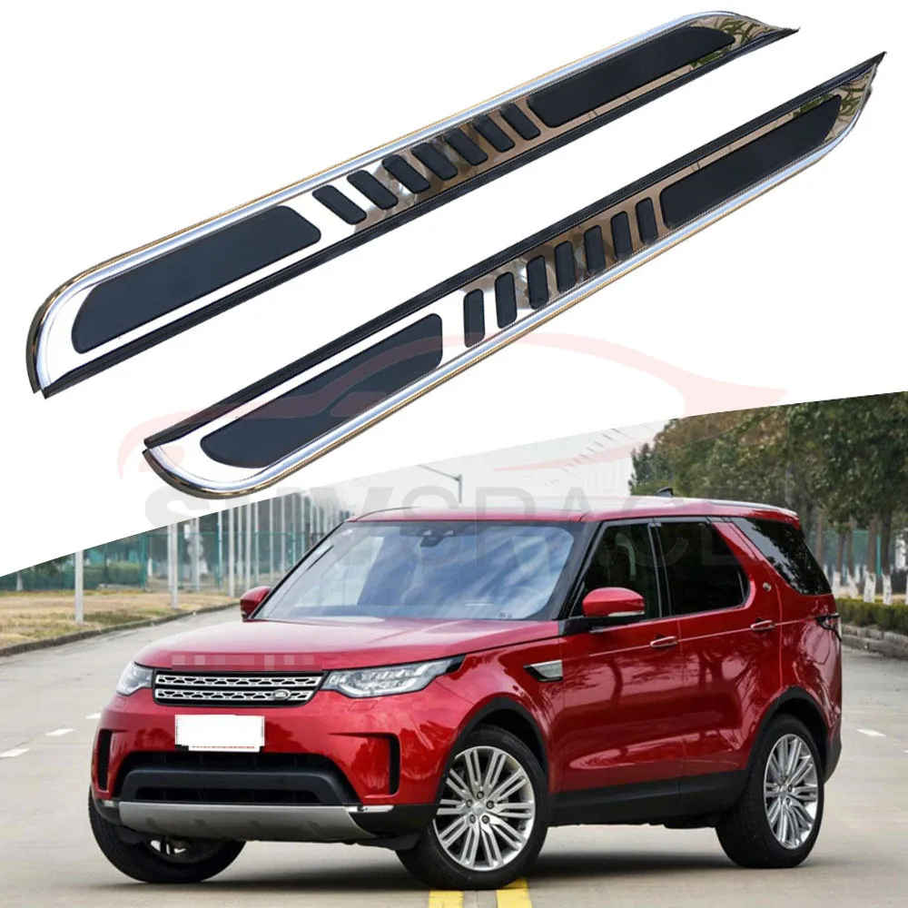 

Side step fits for Land Rover Discovery 2017-2019 running board nerf bar 2Pcs left right Aluminium side step side pedal