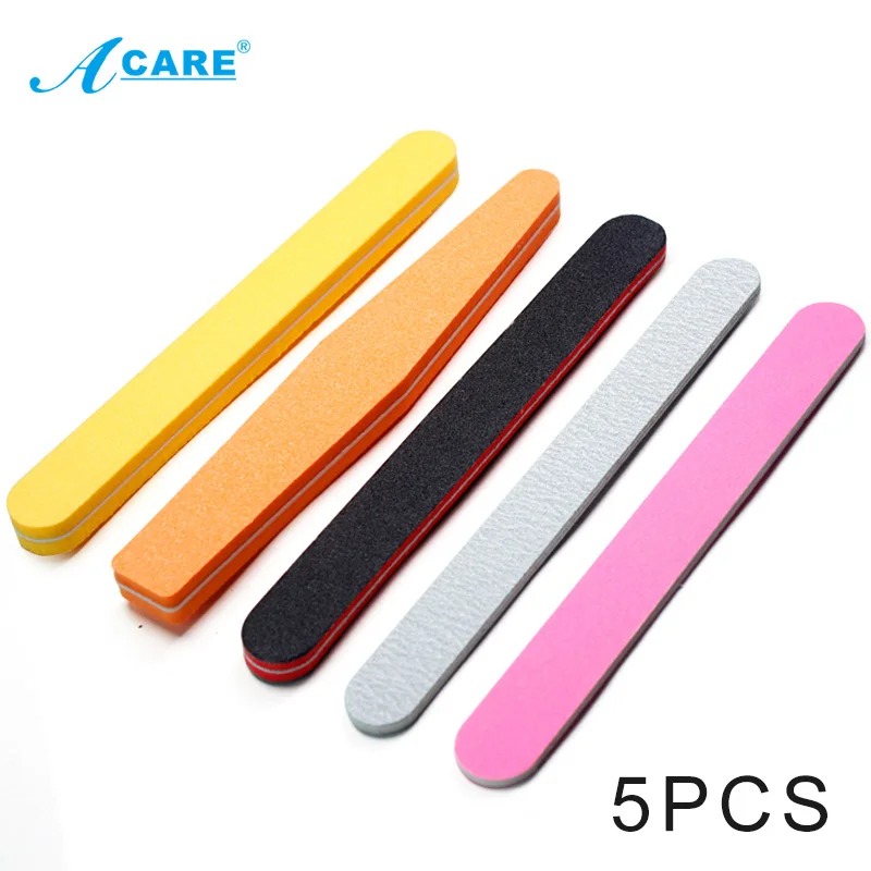 Пилка для ногтей оранжевая призматическая 150/180 профессиональная шлифовальная