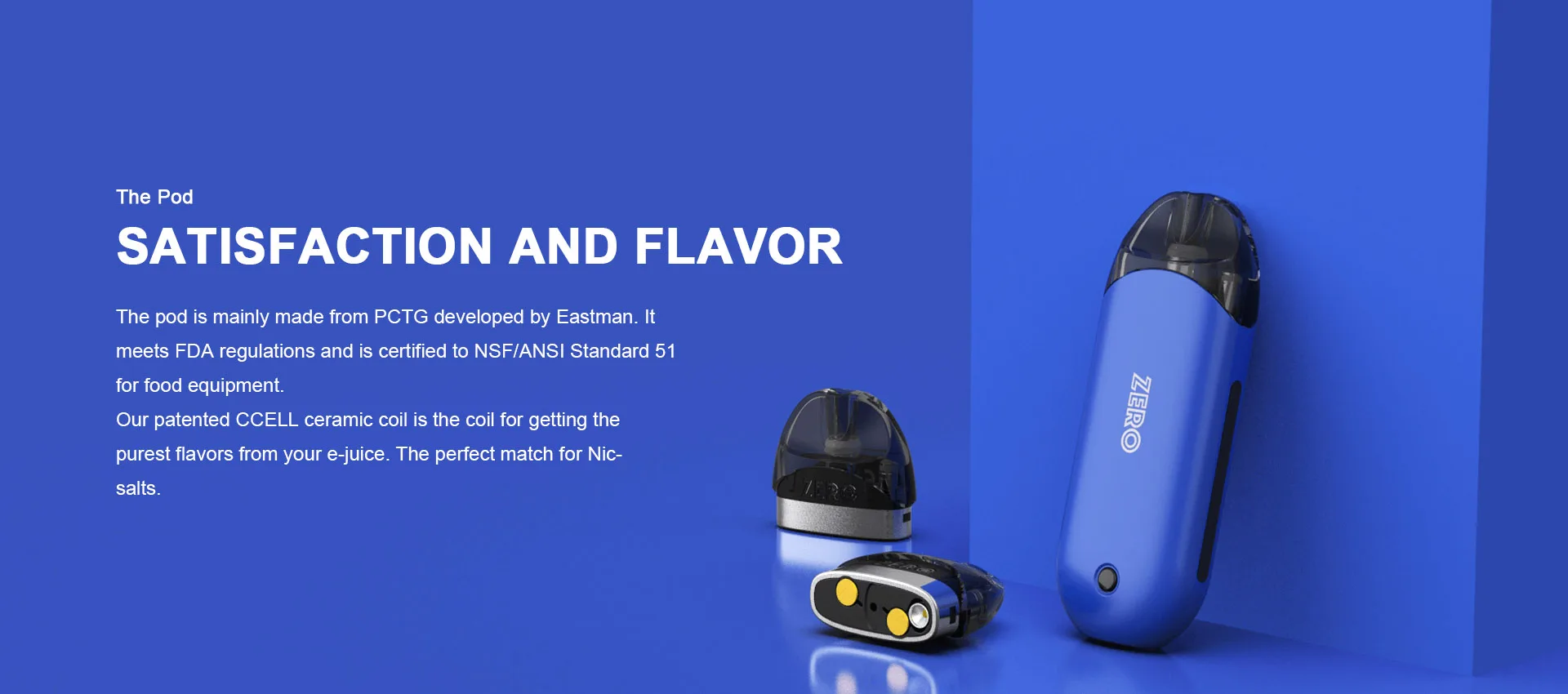 Vaporesso Renova Zero Pod AIO комплект с 650 мАч встроенный аккумулятор 2 мл пополняемая емкость и Легкое нажатие для заполнения системы электронной сигареты