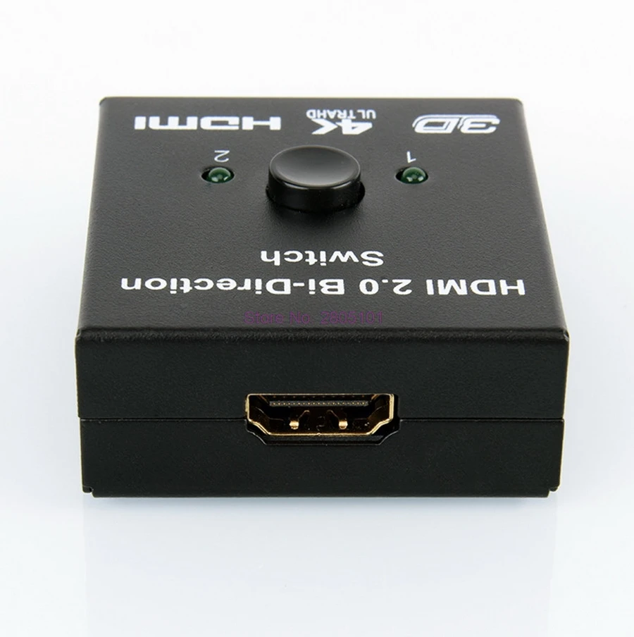 Dhl или fedex 100 шт. HDMI 2 0 двухнаправленный переключатель 1080P 3D 4K * 2K 2X1 1X2 сплиттер для DVD