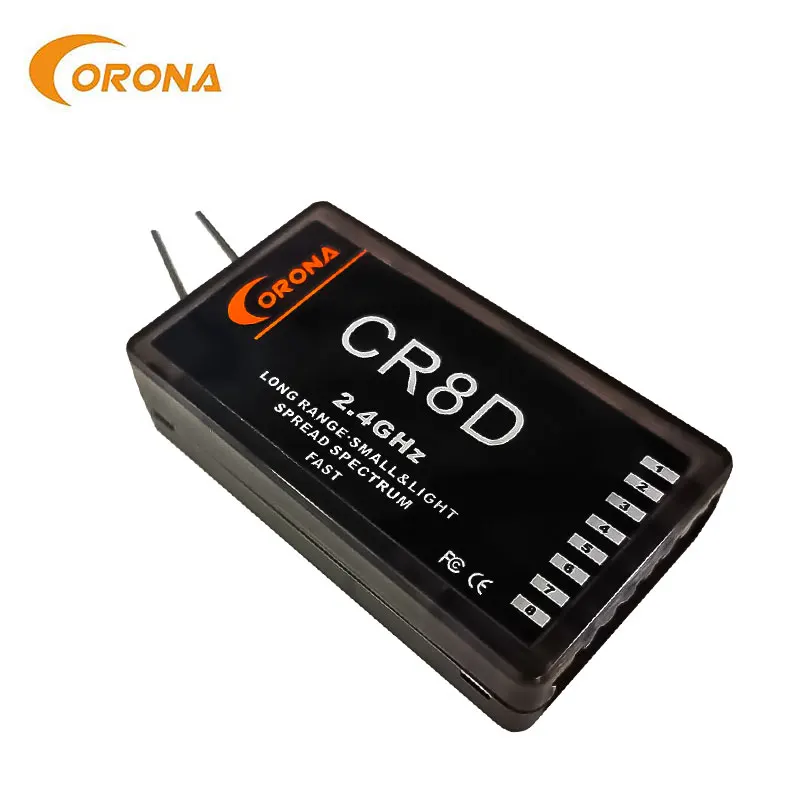 

Corona CR8D 2.4Ghz JR Futaba 3CH ~ 8CH Receiver (V2 DSSS) Compatible with CT8Z/CT8J/CT8F for RC Air Plane