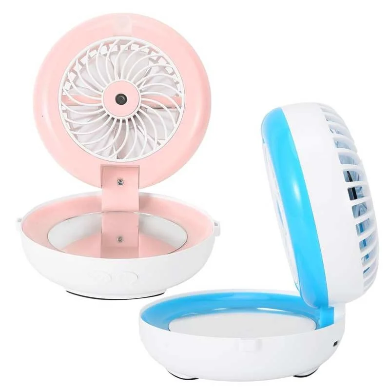 Складное косметическое зеркало с USB-зарядкой и бытовой бутылкой для воды |