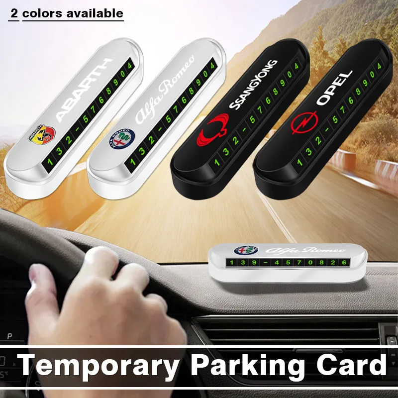 Карточка временной парковки с номером телефона для автомобиля LADA Priora Kalina Granta Vesta X