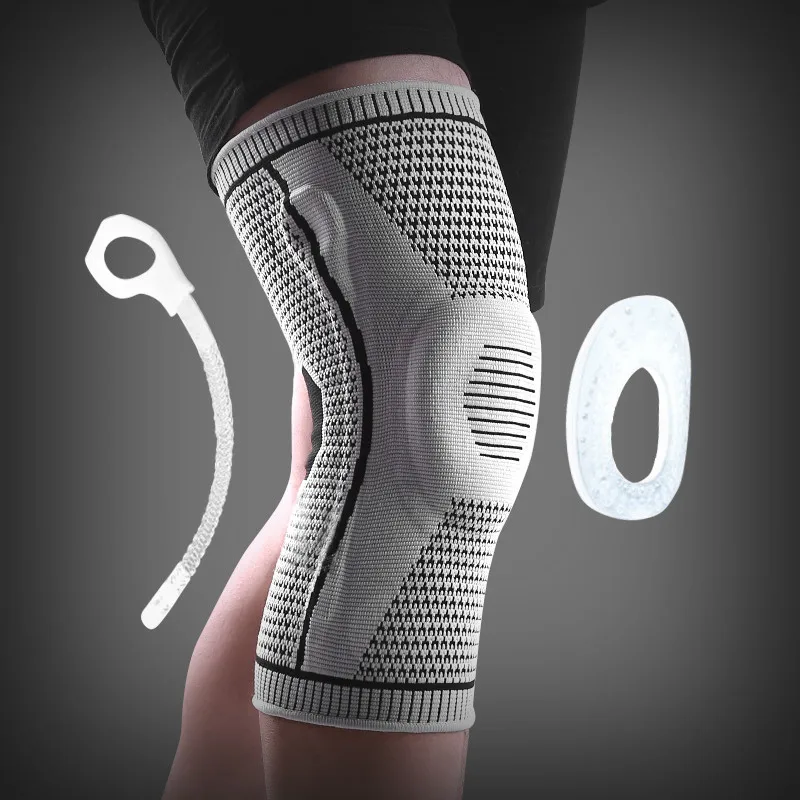 

For Spring Knee Silicone Rodilleras 1PCS Joelheira Support Patella Volleyball Sport Pads Kneecap Protector Knee Running Kneepad