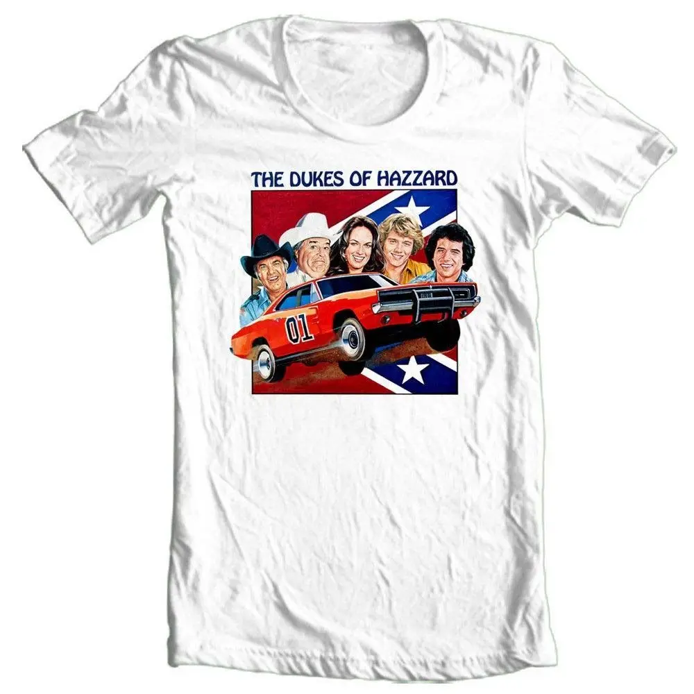 Dukes Of Hazzard футболка 1980S Ретро ТВ шоу 70S General Lee 100 хлопковая | Мужская одежда