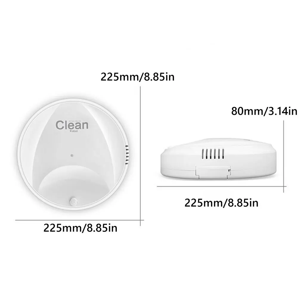 

Automatic Smart Vacuum Cleaner Robot Mopping Sweeping Suction Cordless Auto Dust Sweeper Machine Anti-Drop For Home Cleaning