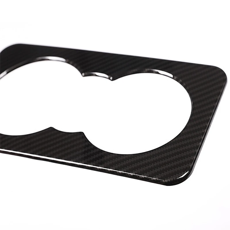 Carbon Fibre Rear Seat Water Cup Holder Panel Cover Trim Frame Car Accessories for F-Pace X761 XE X760 XF X260 | Автомобили и