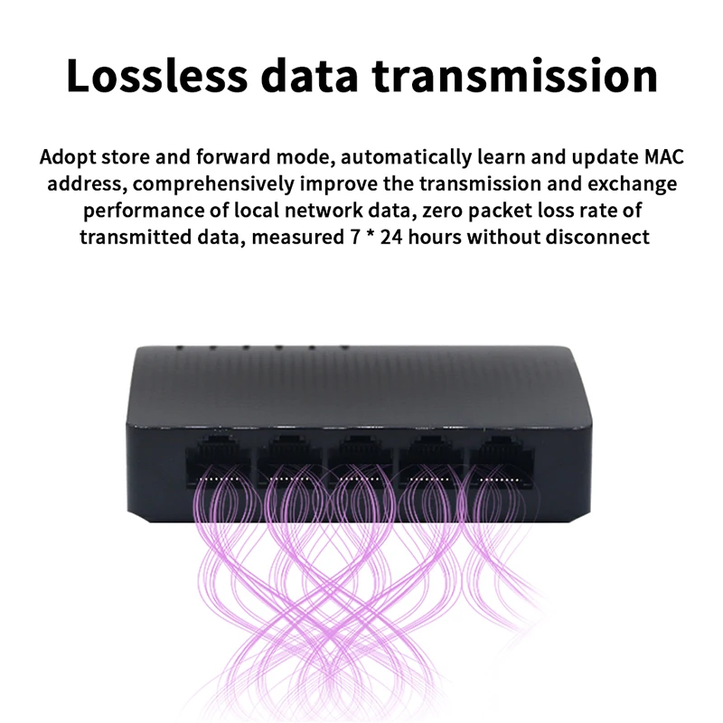 TD GLSG105 5*10/100/1000 Мбит/с Порты коммутатор Gigabit настольный Поддержка POE Камера