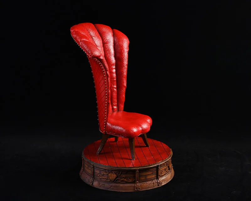 Масштаб 1/12 диван с высокой спинкой и низкой миниатюрный престольный стул