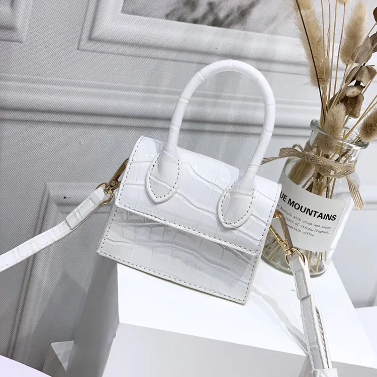 

Mini Small Square Bag 2021 Fashion New Quality PU Leather Women's Handbag Crocodile Pattern Chain Shoulder Messenger Bags
