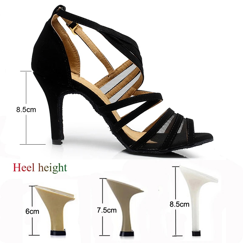 Туфли женские для латиноамериканских танцев высокие каблуки Обувь бальных