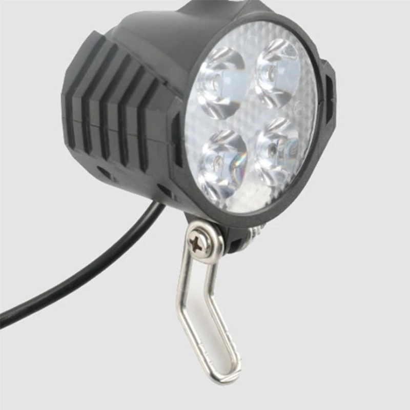 

Electric Bicycle 12W Bright Headlights LED Spotlight Built-In Horn Front Light W8EE 2 models sent randomly