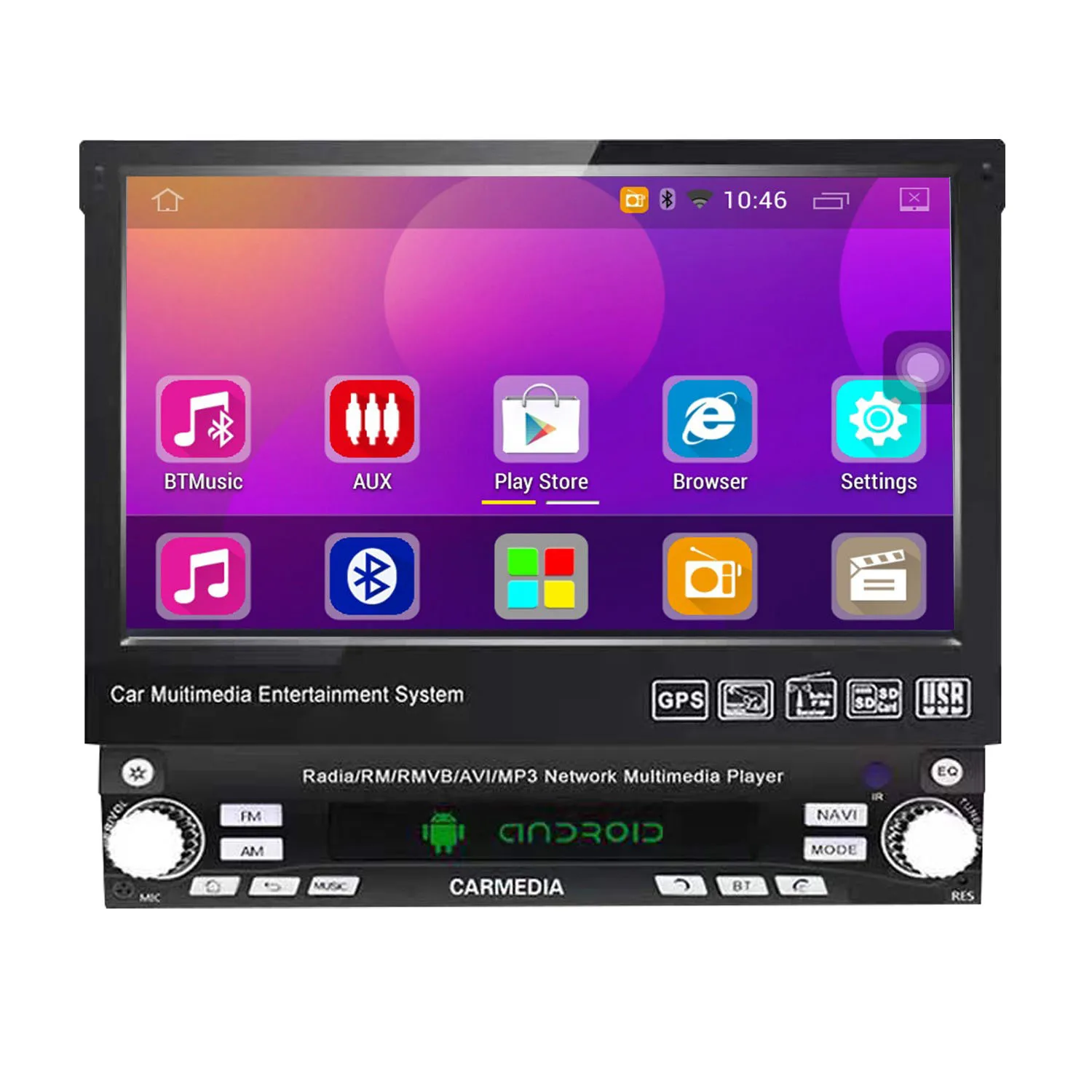 

Seicane Универсальный 7-дюймовый Android 10,0 один 1 DIN HD Автомобильный GPS-навигатор стерео головное устройство радио Поддержка WIFI Mirror Link