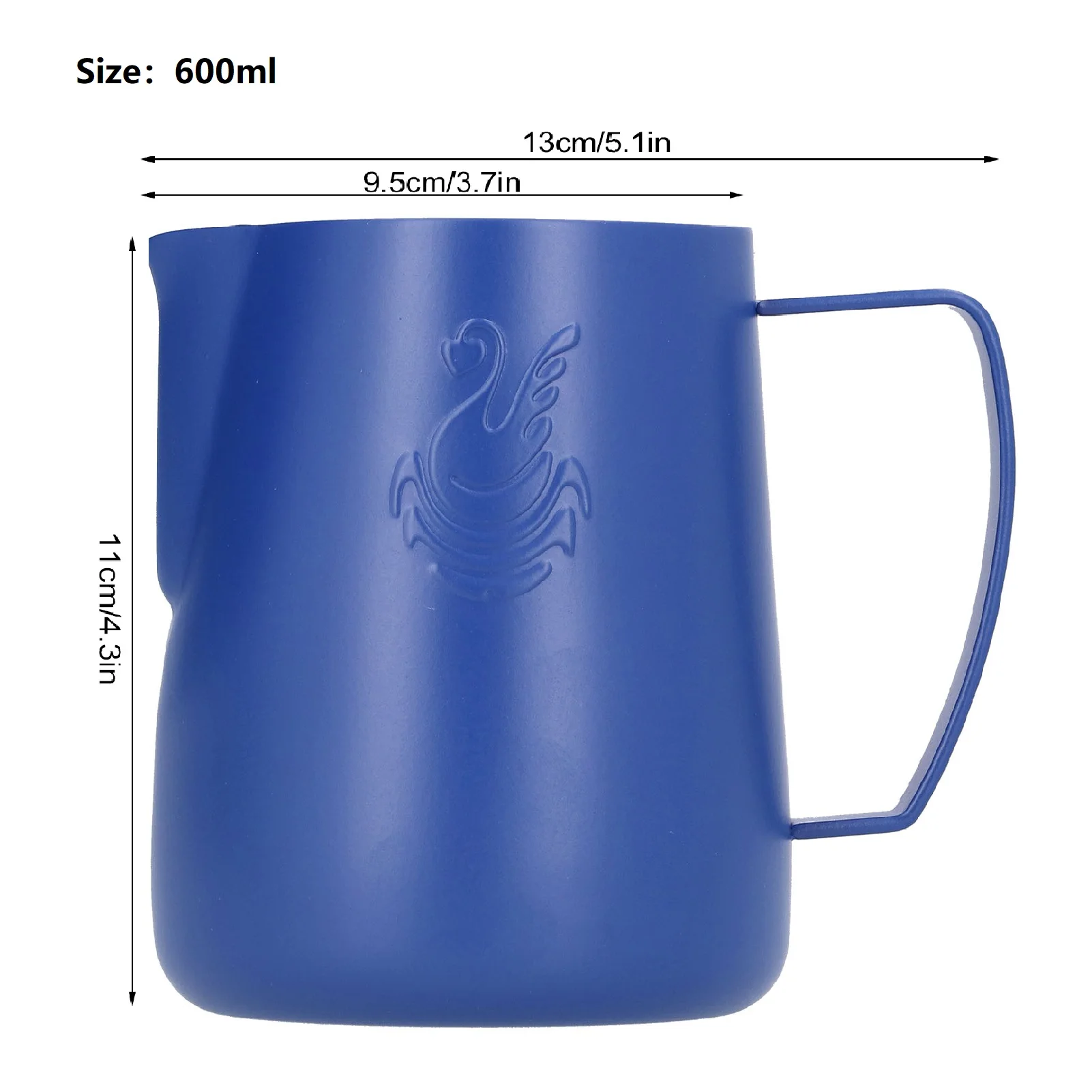 

Stainless Steel Coffee Frothing Pitcher 400ML/600ML Thicken Milk Jug Cream Frother Pitcher Latte Art Cup Bar Espresso Accessory