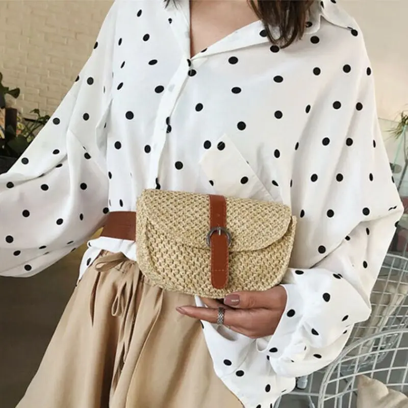 Модные женские сумки пляжная сумка в стиле бохо ретро винтажная соломенная из