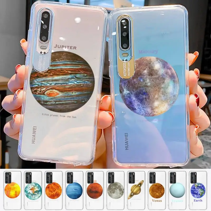 

FHNBLJ Cartoon Planet Space Star Phone Case For Huawei P 20 30 40 pro lite Psmart2019 Honor 8 10 20 Y5 6 2019 Nova3E