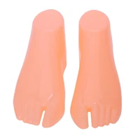 pair of hard plastic feet mannequin foot model tools for shoes display adult feet