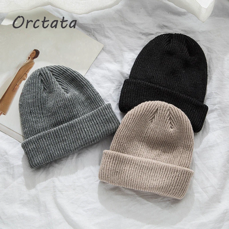 Винтажные женские и мужские зимние шерстяные вязаные шапки шапка унисекс модные