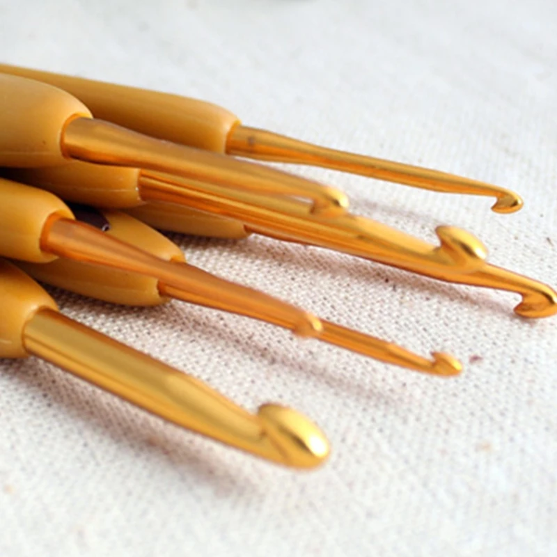 

8Pcs Handmade Crochet Hook Set Stitches Sewing Tool Home Knitting Needles Aluminum Alloy DIY Portable