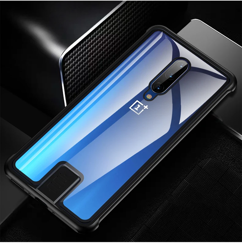 Роскошный Алюминиевый металлический чехол из закаленного стекла для Oneplus 7/7Pro чехлы для Oneplus 7 Pro металлический бампер рамка Coque