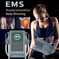 4 handles electromagnetic stimulate ems machine abdominal muscles training body slimming contouring equipment
