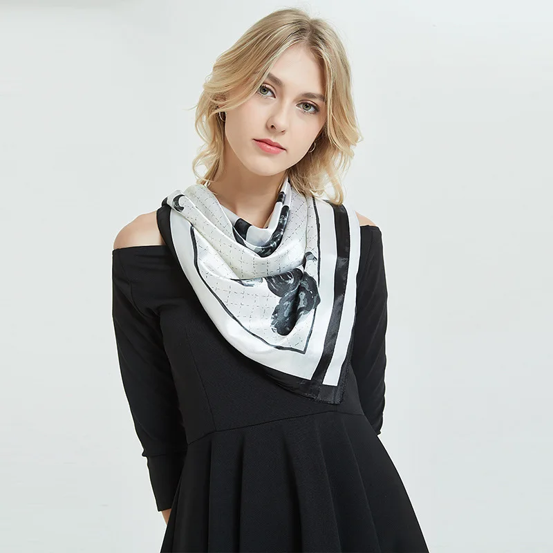 

women scarf silk scarves shawls lady wraps soft decorative for heair bags girl bufanda seda mujer cabello bolsa echarpe ete soie