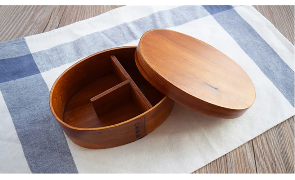 Baispo 3 шт./компл. Bento Box японский стиль ланч бокс для деревянные детские игрушки материал ПОСУДА Контейнеры для еды с отсеками здоровые