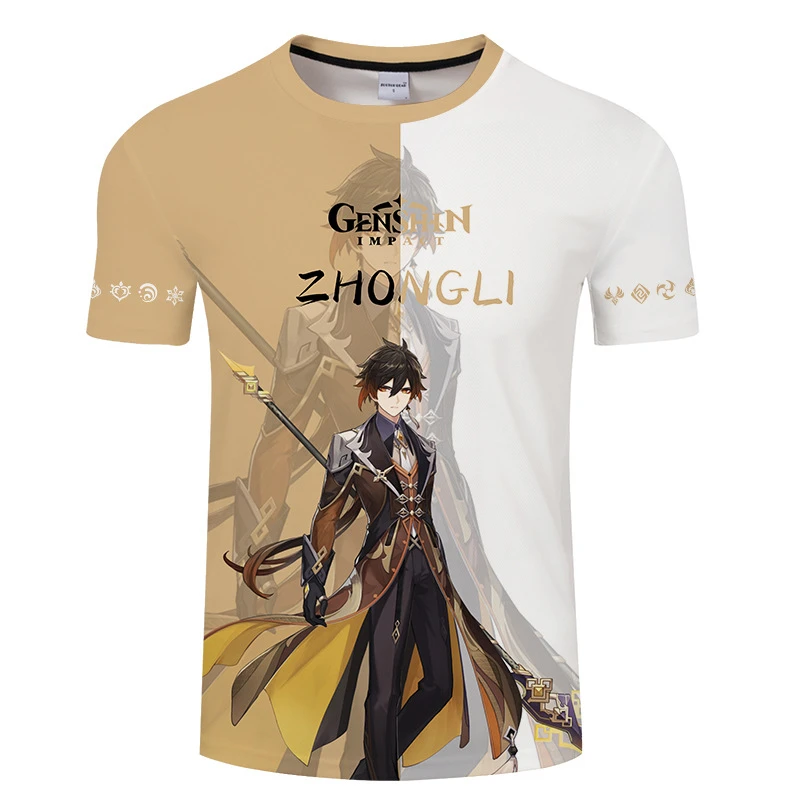 

Men's Summer Digital Printing 3D Harajuku Anime T-shirt Breathable Mesh Casual Sports Short Sleeve O-Neck Large Size Top XXXL