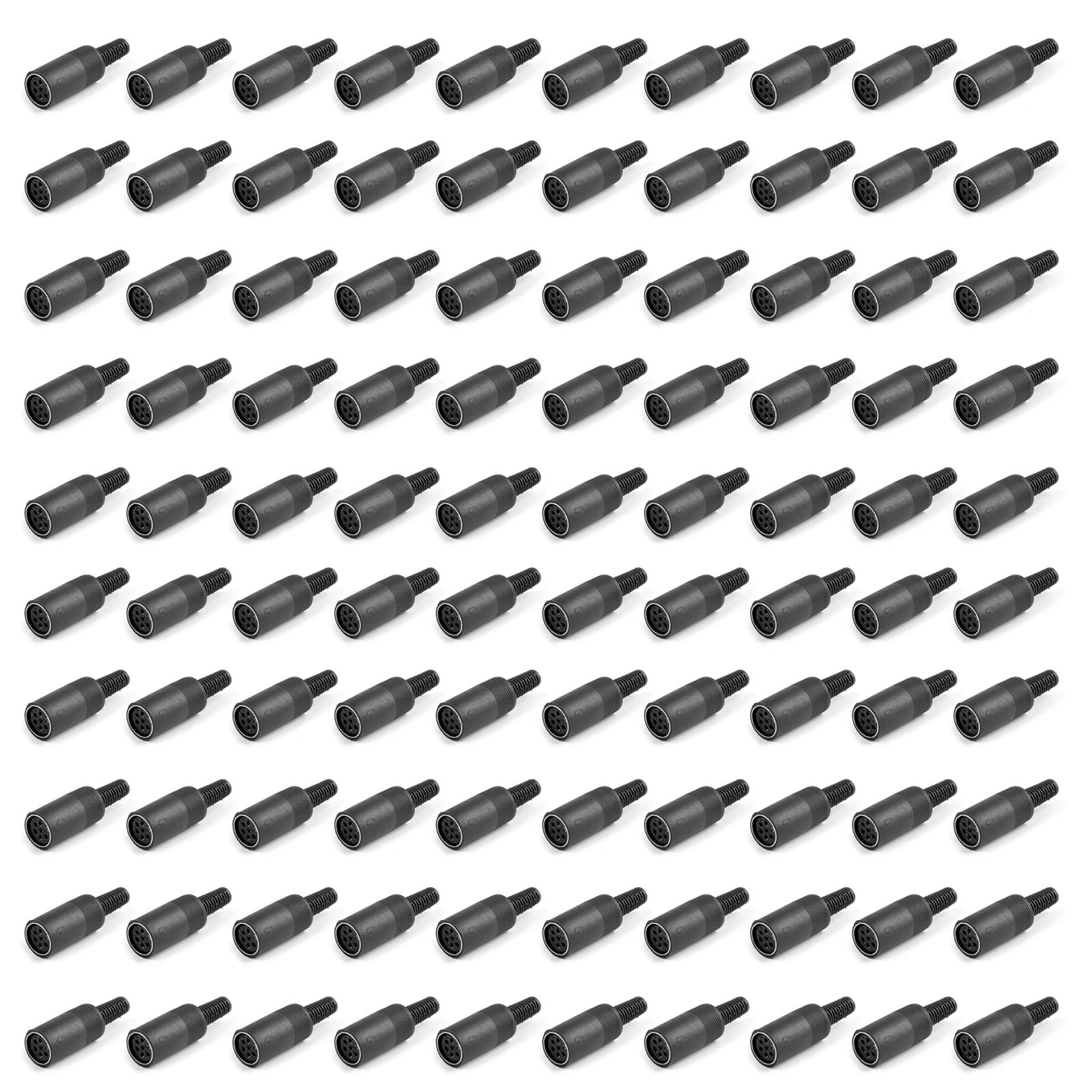 

Artudatech 100Pcs 6Pin DIN Female Socket Adapter DIN Plug Cable Connector Solder For Audio Jack Parts