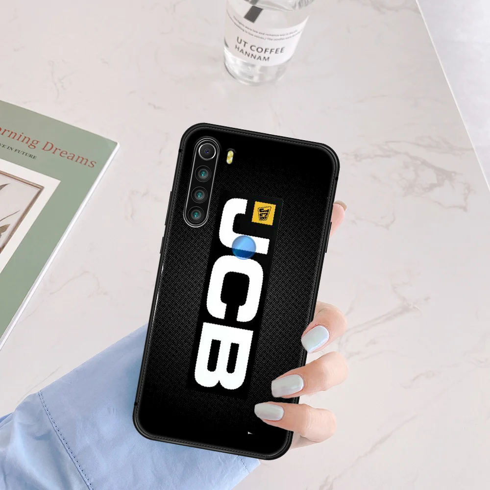 

Jcb Excavator Logo Phone Case Cover Hull For XIAOMI Redmi 7 7A 8 8A 9 9C Note 6 7 8 9 9S K20 Pro K30 black Etui Silicone Back