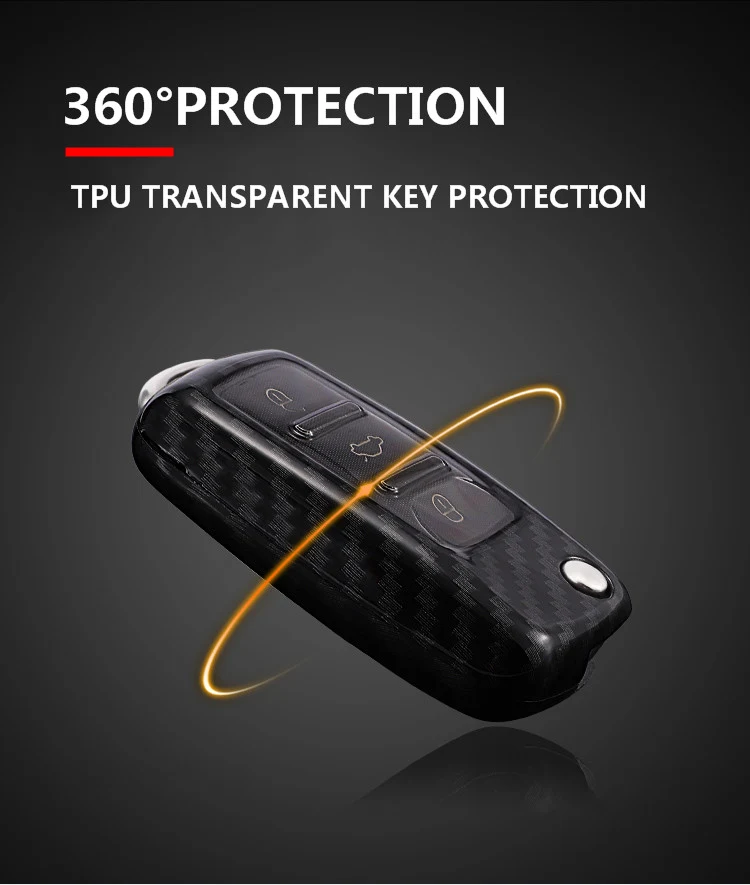 

PC Carbon Fiber cover Car Key Case shell For VW Volkswagen Polo Golf Passat Beetle Caddy T5 Up Eos Tiguan Skoda A5 SEAT Leon Alt