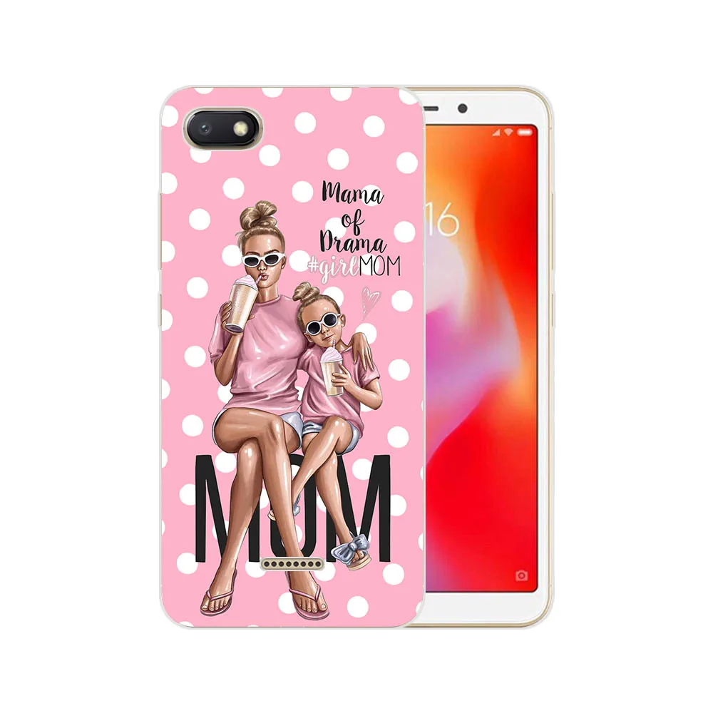 Модная одежда для детей, Детская мода I Love MaMa супер для мам и дочек, мягкий силиконовый чехол для телефона для Xiaomi Redmi 4 4A 5 5A 6 6A 7 7A Note6 Note8 Pro Note7 чехол Funda