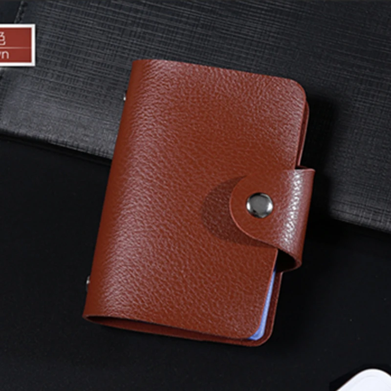 2Pcs/Lot Car PU Leather 24 Bits Storage Card Case Business Holder Credit Passport Wallet ID Bags | Автомобили и мотоциклы