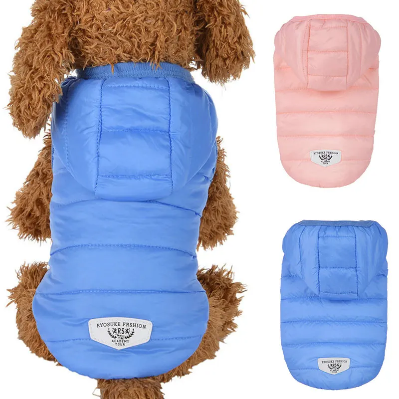 

Pet Clothing Pet Hooded Cotton Vest Hooded Vest Down Vest Striped Vest Pet Supplies Universal Casual Stylish Comfortable Warm