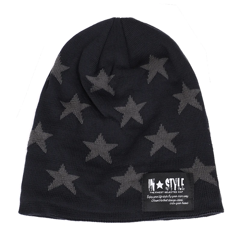 Модная зимняя шляпа нагрудник с пятью звездами костюм для мужчин и женщин шапка