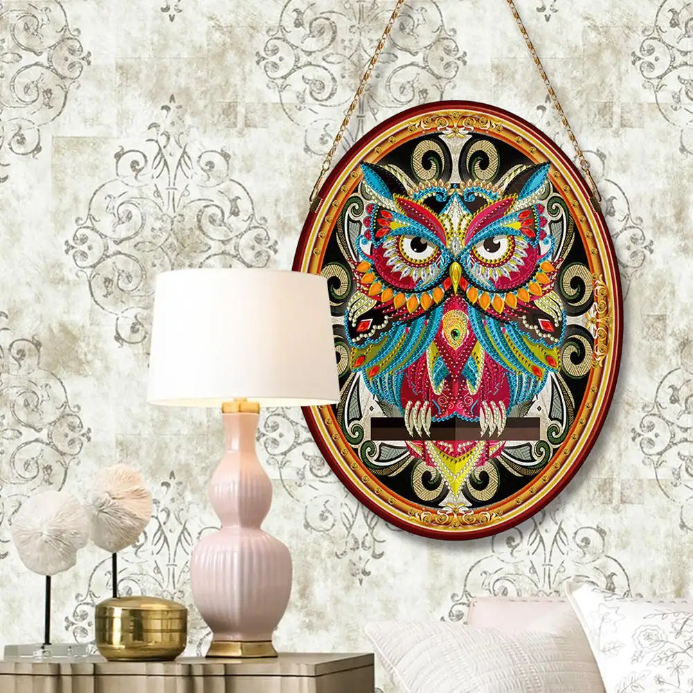5D DIY Special Shaped Diamond Painting leather Hanging picture Cross Stitch Butterfly Flower Kits Crystal Rhinestone Home Decor | Дом и сад
