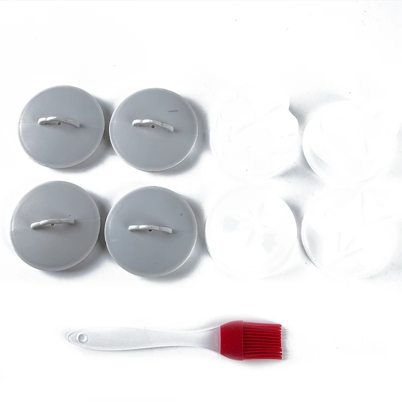

4 Pcs/Set Cute Egg Boiler Set Kitchen Cooker Tools Egg Mold Form With Lid Brush