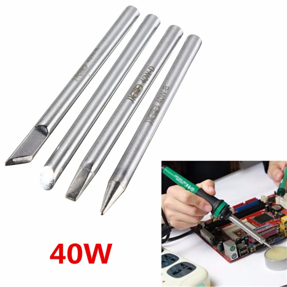 Наконечник для паяльника с внешним нагревом 40 Вт сменный наконечник паяльной