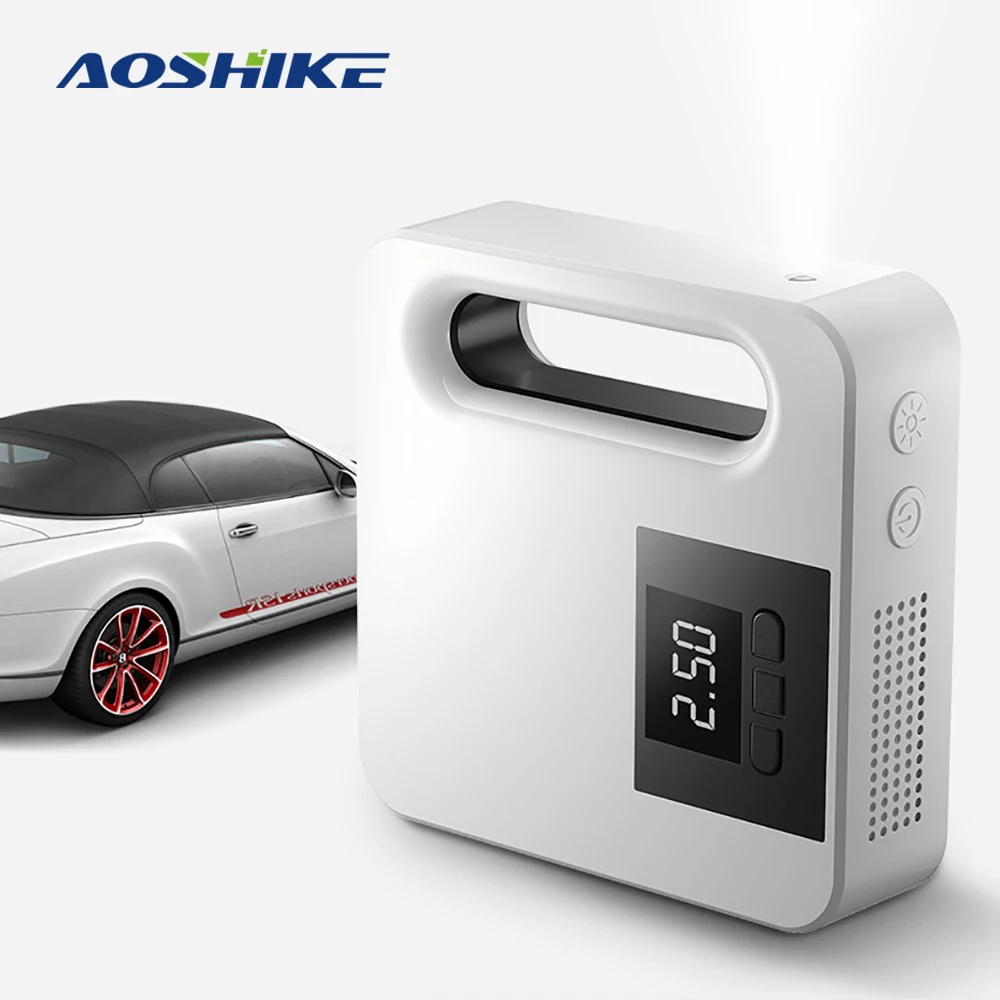 AOSHIKE 2019 новый воздушный компрессор 12 в 120 Вт 150PSM светодиодный автомобильный насос