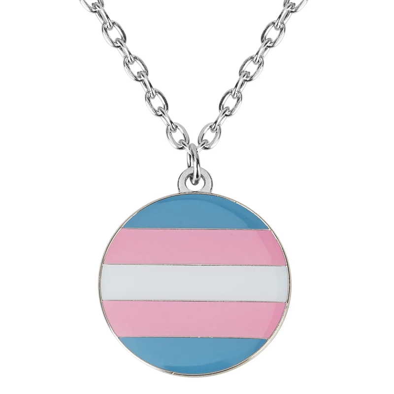 Радуга ожерелье ЛГБТ значок гордость Нагрудный гей Прайд бисексуал булавки