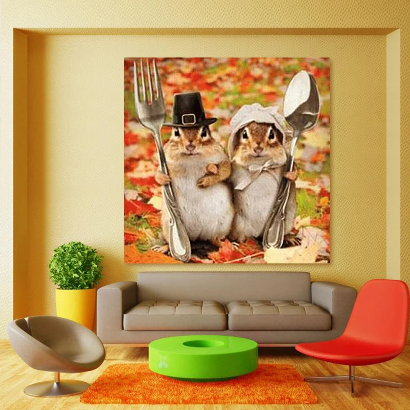 Картина по номерам произведение искусства chipmunk маленький белый тигр розовый