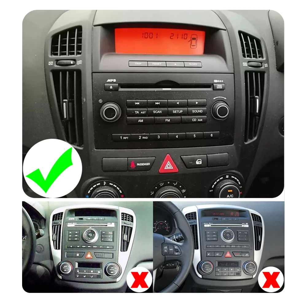 Автомагнитола для KIA Ceed 2003 2008 Android 10 GPS навигация без DVD плеера головное устройство