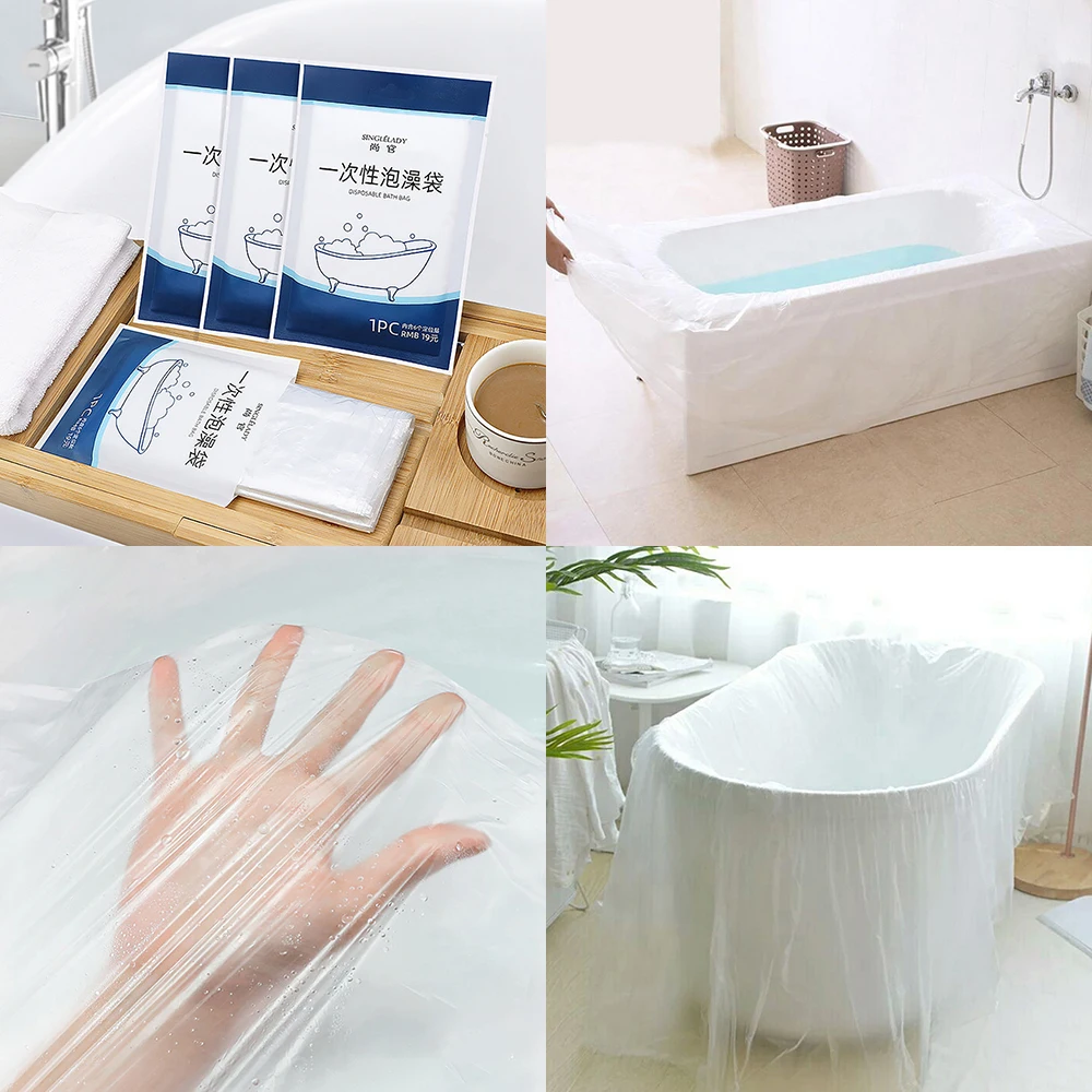 Дорожная портативная одноразовая сумка чехол для ванны пленка всей семьи отеля