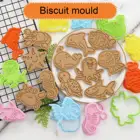 3D мультяшная форма для печенья с морскими животными, домашний пресс для помадки, фоторезак для печенья