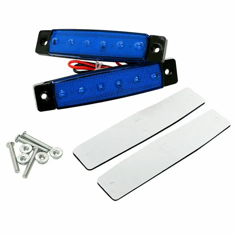 12 В постоянного тока 6 светодиодов лампы для автобусов задних фонарей боковые