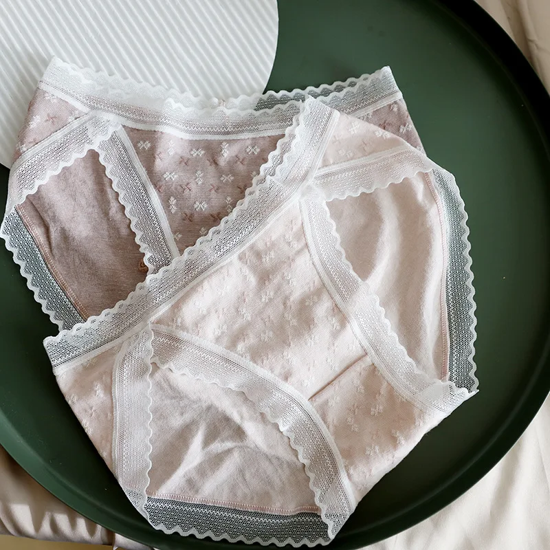 Женские бесшовные кружевные трусы Комфортные летние с низкой посадкой | Женская