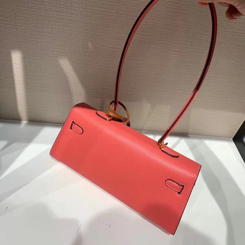 

New Trendy Second-generation Kelly Bag Genuine leather Mini Small Bag Shoulder Diagonal Handbag Trendy Brand H Female Bag